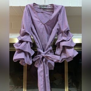 Sunday in Brooklyn ruffled blouse from Anthropologie